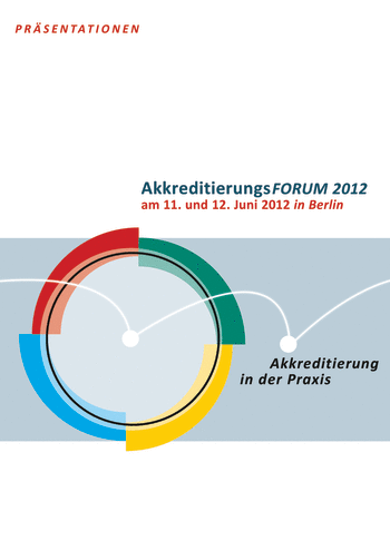Produktabbildung:Präsentationen AkkreditierungsFORUM 2012